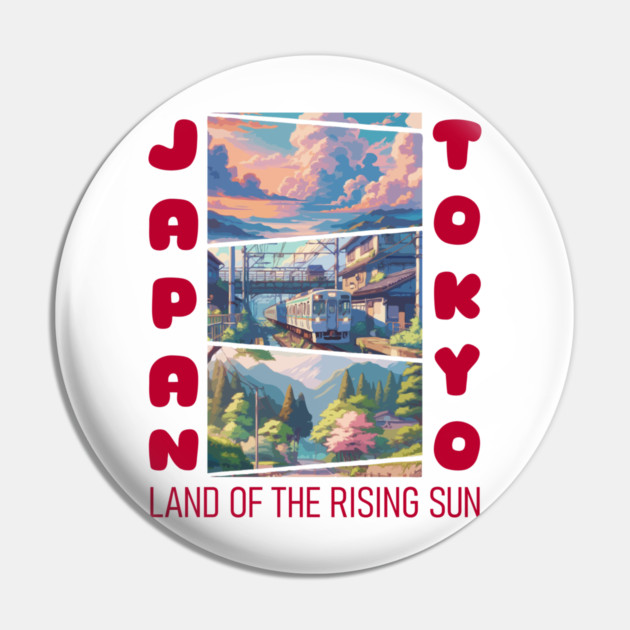 Japan Land Of The Rising Sun Pin by Megadorim