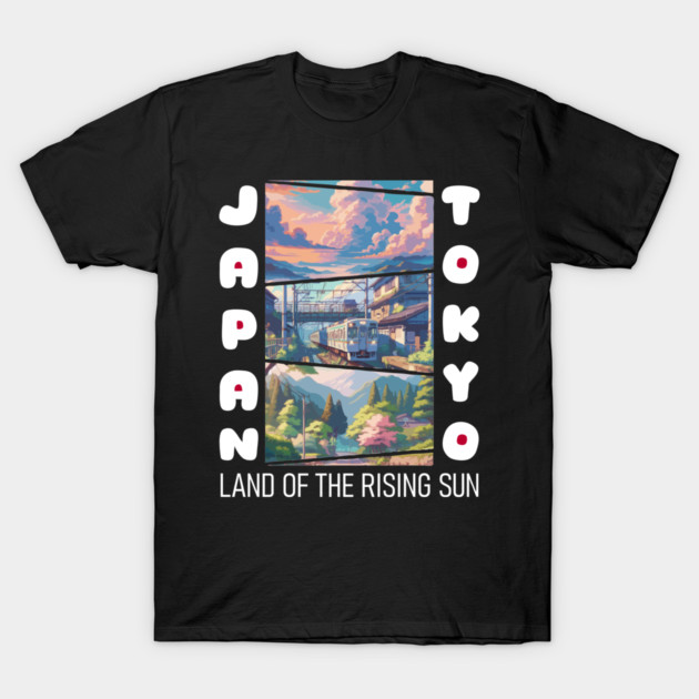 Japan Land Of The Rising Sun #2 T-Shirt by Megadorim
