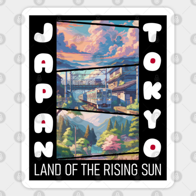 Japan Land Of The Rising Sun #2 Sticker by Megadorim