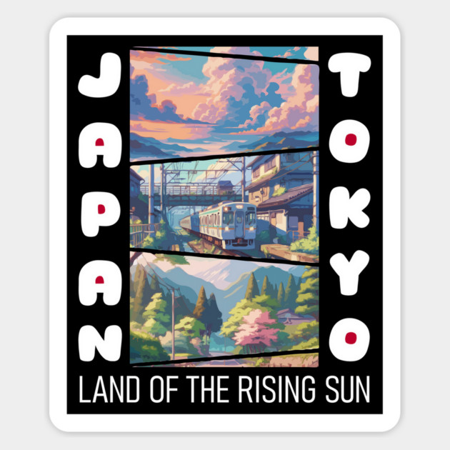 Japan Land Of The Rising Sun #2 Magnet by Megadorim