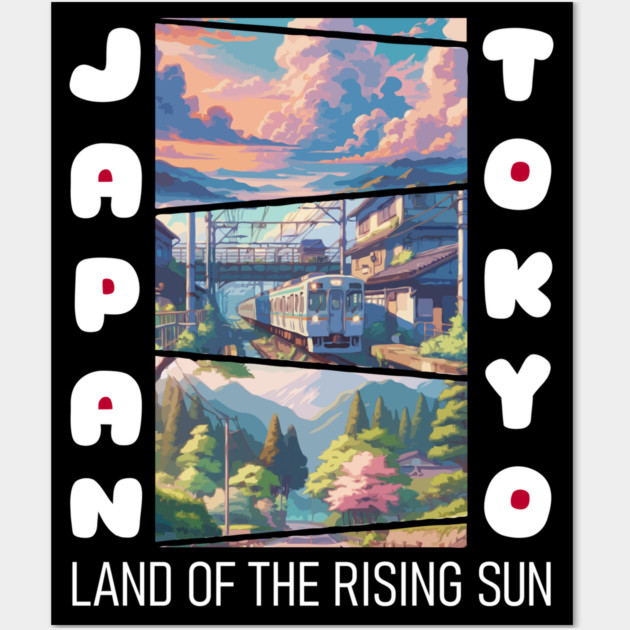 Japan Land Of The Rising Sun #2 Wall Art by Megadorim