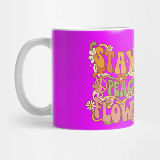 Stay Groovy – 1970s Retro Flower Power Typography by Vintage Retro Prints by RDR Design