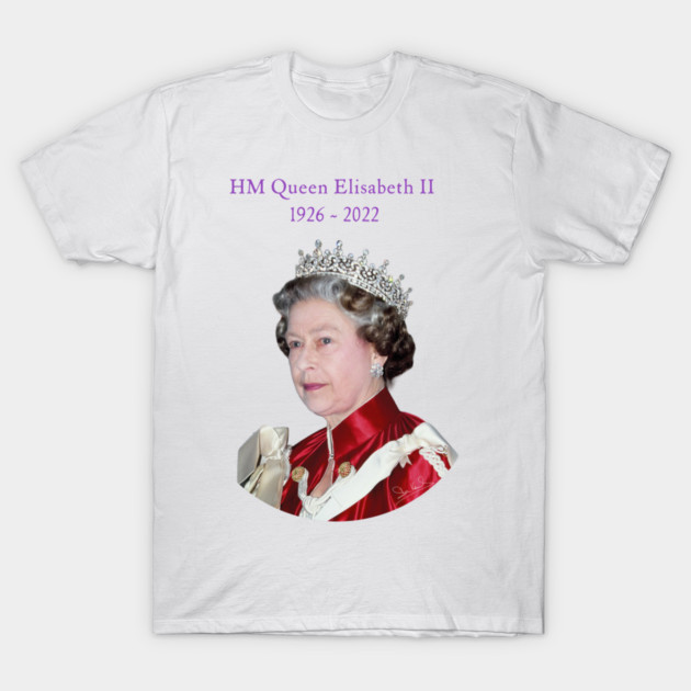 British Royalty - Queen Elizabeth II Legacy Portrait T-Shirt by Art2Wear