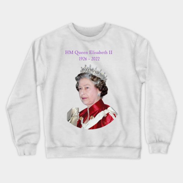 British Royalty - Queen Elizabeth II Legacy Portrait Crewneck Sweatshirt by Art2Wear