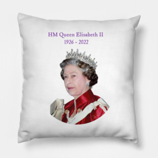 British Royalty - Queen Elizabeth II Legacy Portrait Pillow