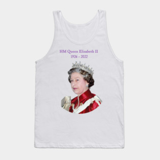 British Royalty - Queen Elizabeth II Legacy Portrait Tank Top