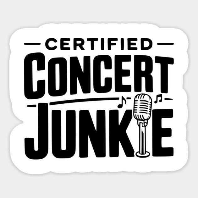 Certified Concert Junkie Magnet by Frank Ring