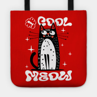 Cool Meow, Cute Cat Tote