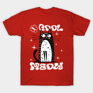 Cool Meow, Cute Cat T-Shirt