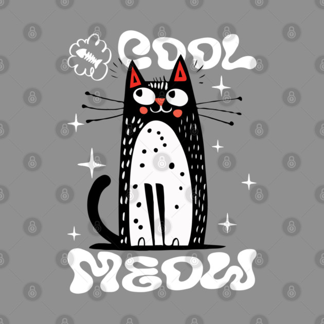 Cool Meow, Cute Cat by Megadorim