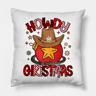 Howdy Christmas, Cowboy Hat Ornament Pillow