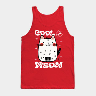 Cute Cat, Cool Meow Tank Top