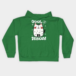 Cute Cat, Cool Meow Kids Hoodie