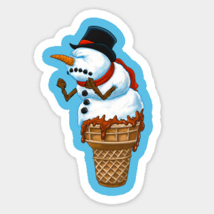 Chocolate Snow Cone Sticker