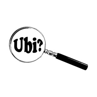 Latin Magnifying Glass “Where?” (Ubi?) T-Shirt