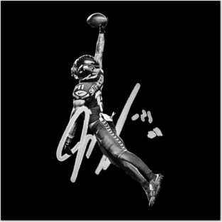 Jaxon Smith-Njigba AIR WHITE Posters and Art