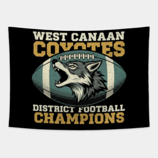 West Canaan Coyotes Football Champions Tapestry