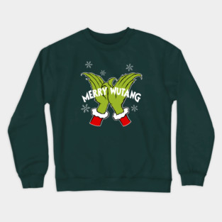 Wutang Christmas Grinch W Hands Crewneck Sweatshirt