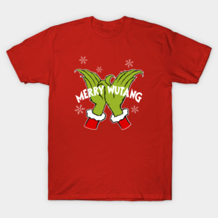 Wutang Christmas Grinch W Hands T-Shirt