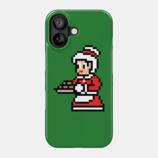 8-bit christmas Mrs. Claus Phone Case