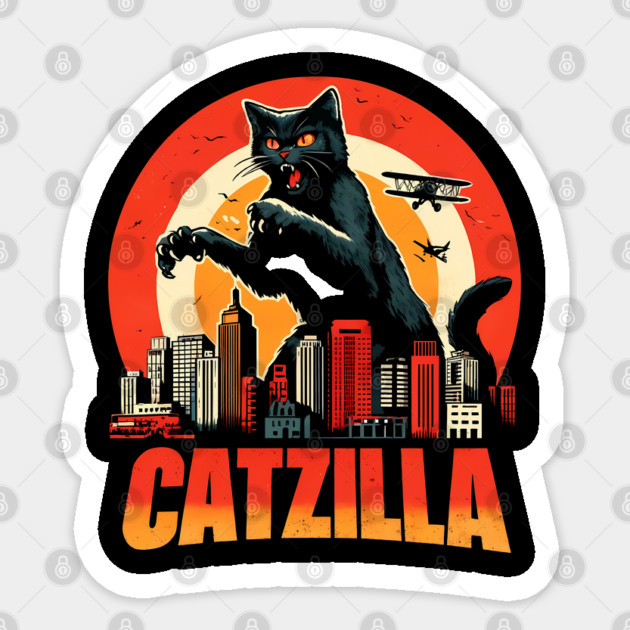 Catzilla Sticker by khaireddine