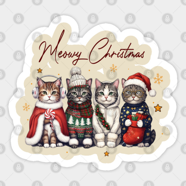 Meowy Cristmas Sticker by khaireddine