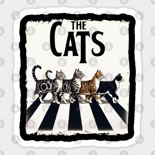 The Cats Sticker by khaireddine