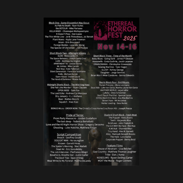 2025 Blood Daisy - Lineup - Custom Event Merch - T-Shirt | TeePublic