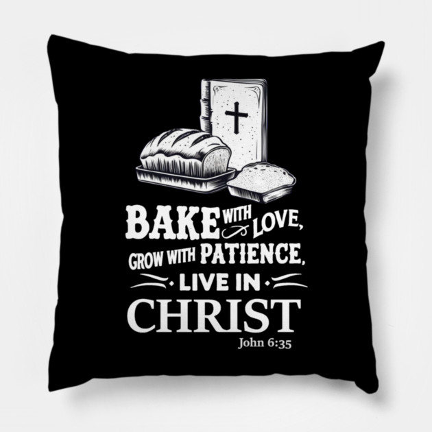 Bake With Love Pillow by faithfamilyhomedesigns