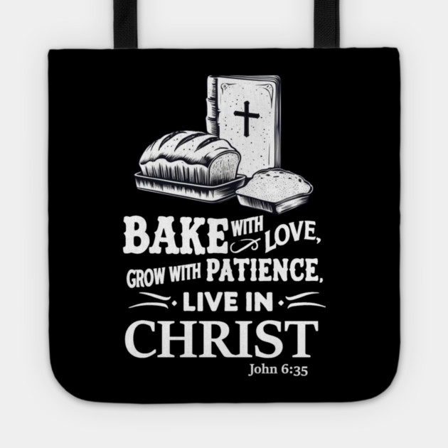 Bake With Love Tote by faithfamilyhomedesigns