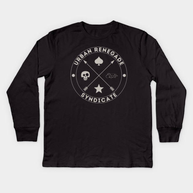 Urban Renegade Syndicate Kids Long Sleeve T-Shirt by Timeless Chaos