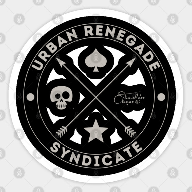 Urban Renegade Syndicate Sticker by Timeless Chaos