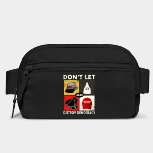 Don’t Let Hate Destroy Democracy Anti Fascist Vintage Bag