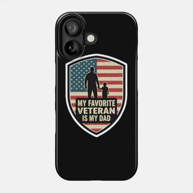 My Favorite Veteran Is My Father Kids Phone Case by ArtistTee ⭐⭐⭐⭐⭐