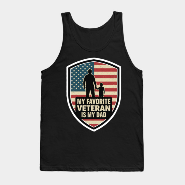 My Favorite Veteran Is My Father Kids Tank Top by ArtistTee ⭐⭐⭐⭐⭐