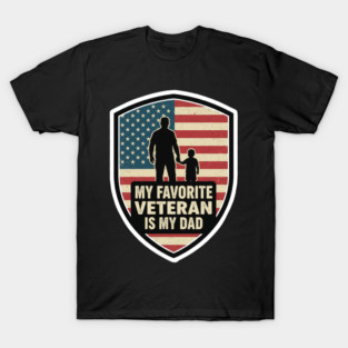 My Favorite Veteran Is My Father Kids T-Shirt