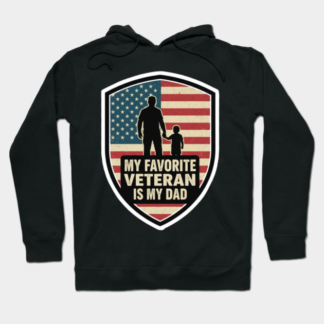 My Favorite Veteran Is My Father Kids Hoodie by ArtistTee ⭐⭐⭐⭐⭐