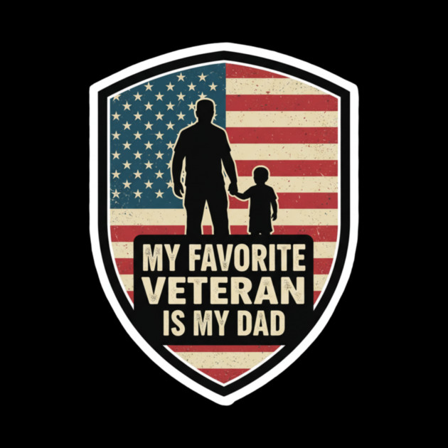 My Favorite Veteran Is My Father Kids by ArtistTee ⭐⭐⭐⭐⭐