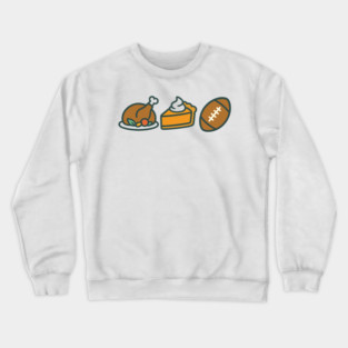 Turkey Pie Football Icons Crewneck Sweatshirt
