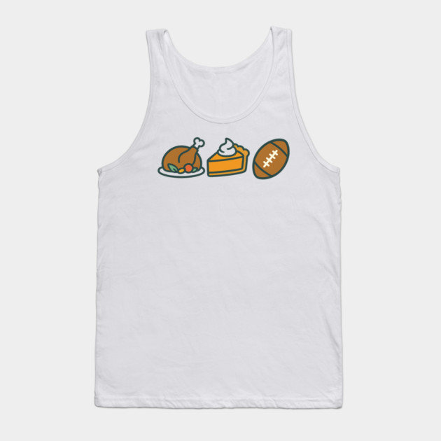 Turkey Pie Football Icons Tank Top by ArtistTee ⭐⭐⭐⭐⭐