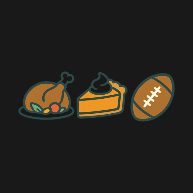 Turkey Pie Football Icons by ArtistTee ⭐⭐⭐⭐⭐