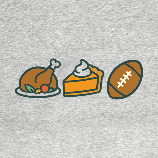 Turkey Pie Football Icons by ArtistTee ⭐⭐⭐⭐⭐