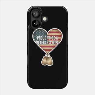 Veteran’s Wife Proud Heart Phone Case