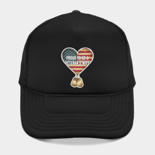 Veteran’s Wife Proud Heart Hat