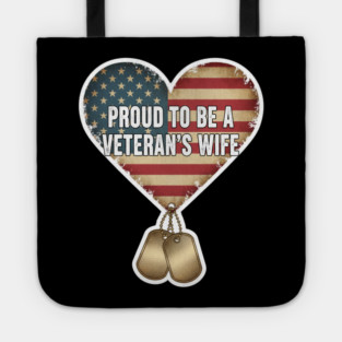 Veteran’s Wife Proud Heart Tote
