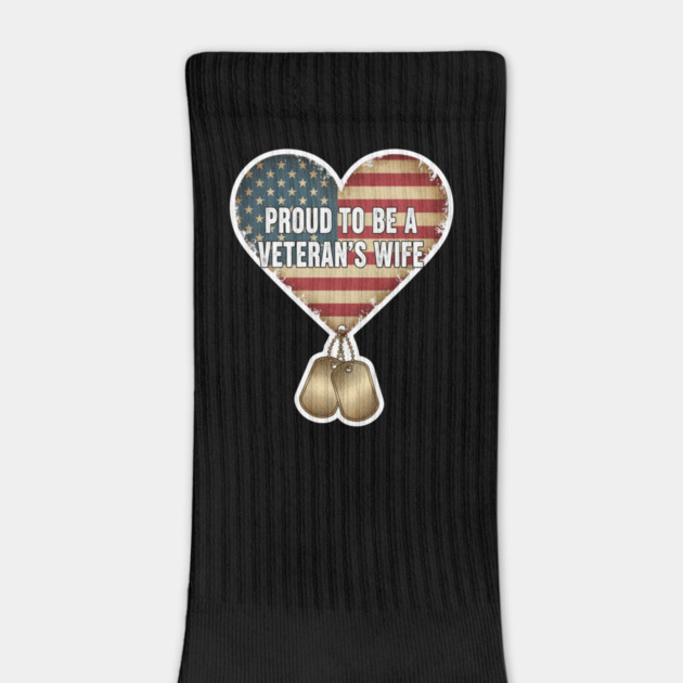 Veteran’s Wife Proud Heart by ArtistTee ⭐⭐⭐⭐⭐