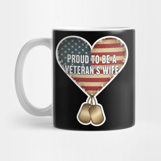Veteran’s Wife Proud Heart by ArtistTee ⭐⭐⭐⭐⭐