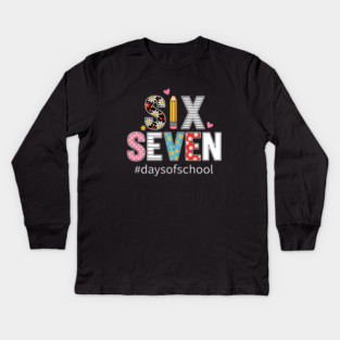 Six Seven 67 School Survivor Kids Long Sleeve T-Shirt