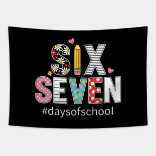 Six Seven 67 School Survivor Tapestry