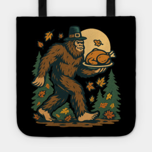 Sasquatch Pilgrim Holiday Dinner Tote